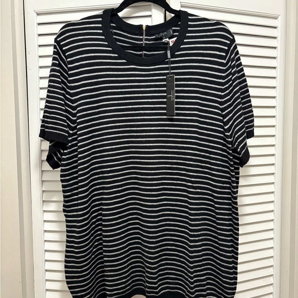 Black and White Striped Women’s Shirt